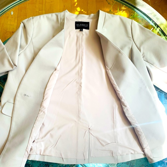 ✨ Eloquii✨Gray Single Button Blazer - Picture 10 of 16